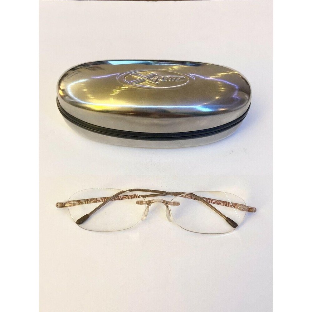 Silhouette SPX Rimless Titanium Pink & Brown Hinge